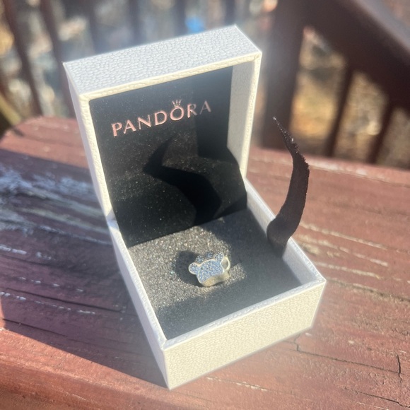 Pandora bracelet pet paw bedazzled charm. - Picture 5 of 5